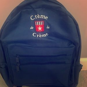 Creme de la Creme backpack.